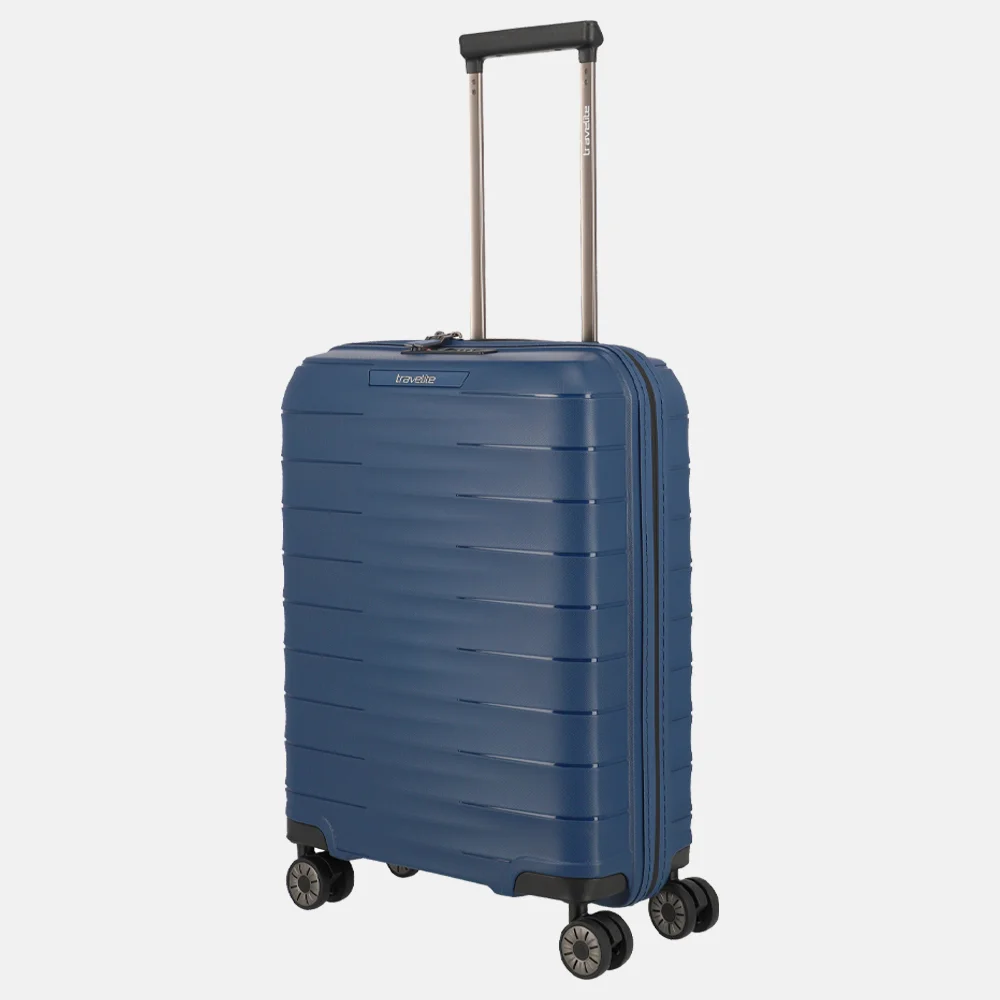 Travelite handbagage koffer 55 cm blue bij Duifhuizen