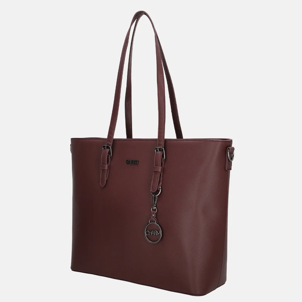 Charm London shopper L bordeaux bij Duifhuizen