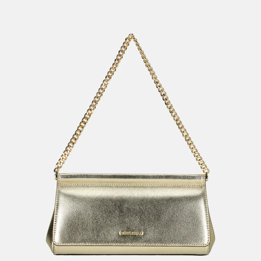 Michael Kors Carmine clutch pale gold bij Duifhuizen