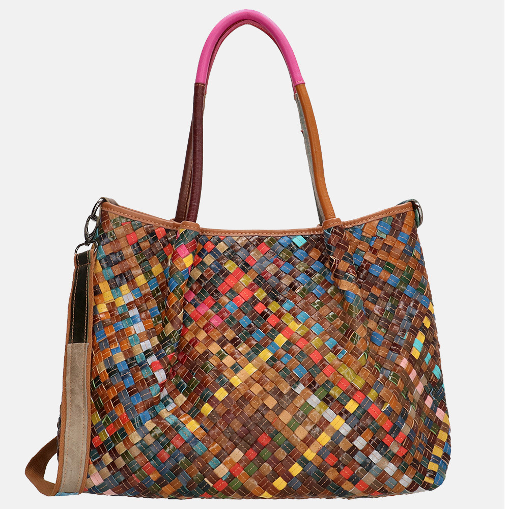Firenze shopper vlecht multi bij Duifhuizen