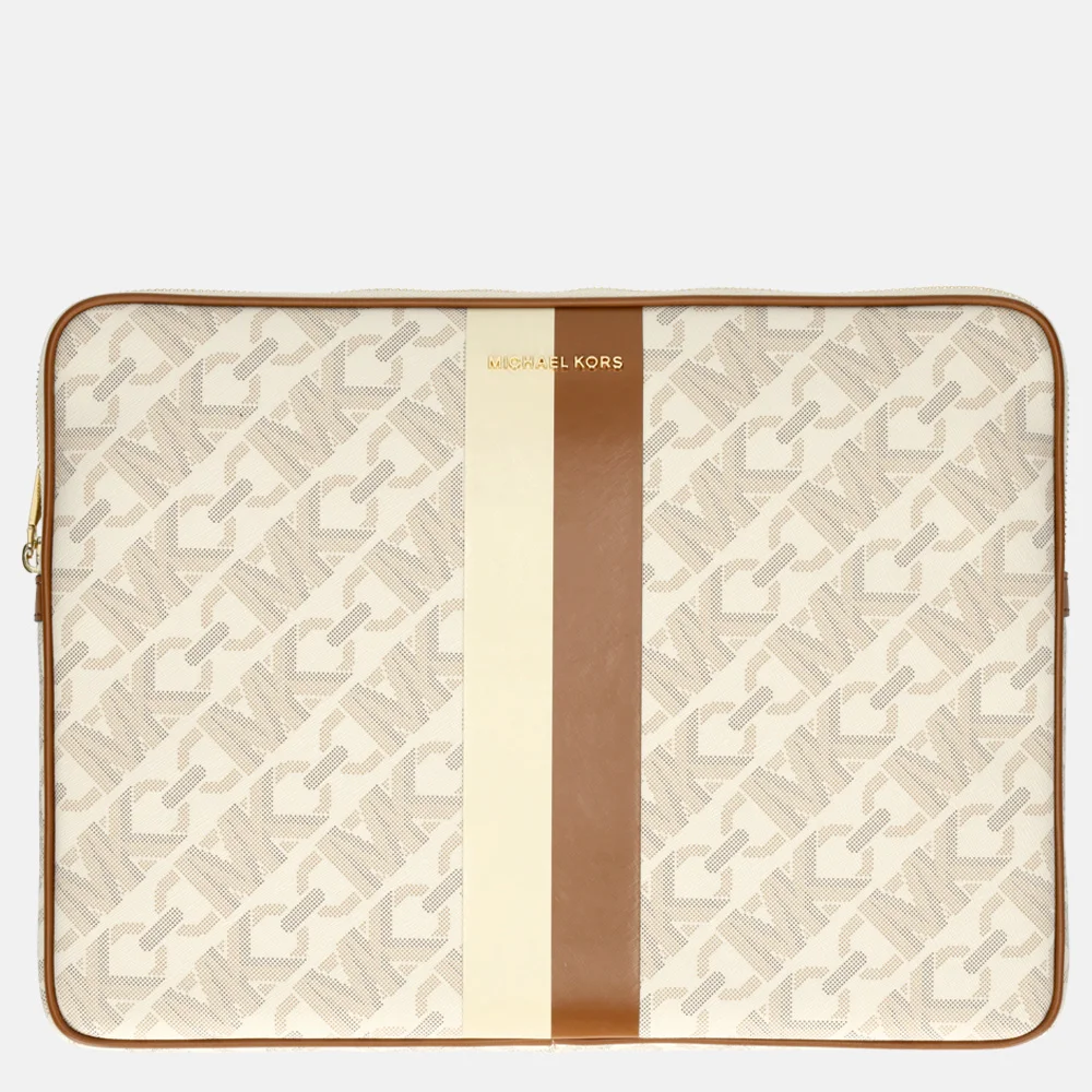 Michael Kors laptophoes 13 inch vanilla/luggage