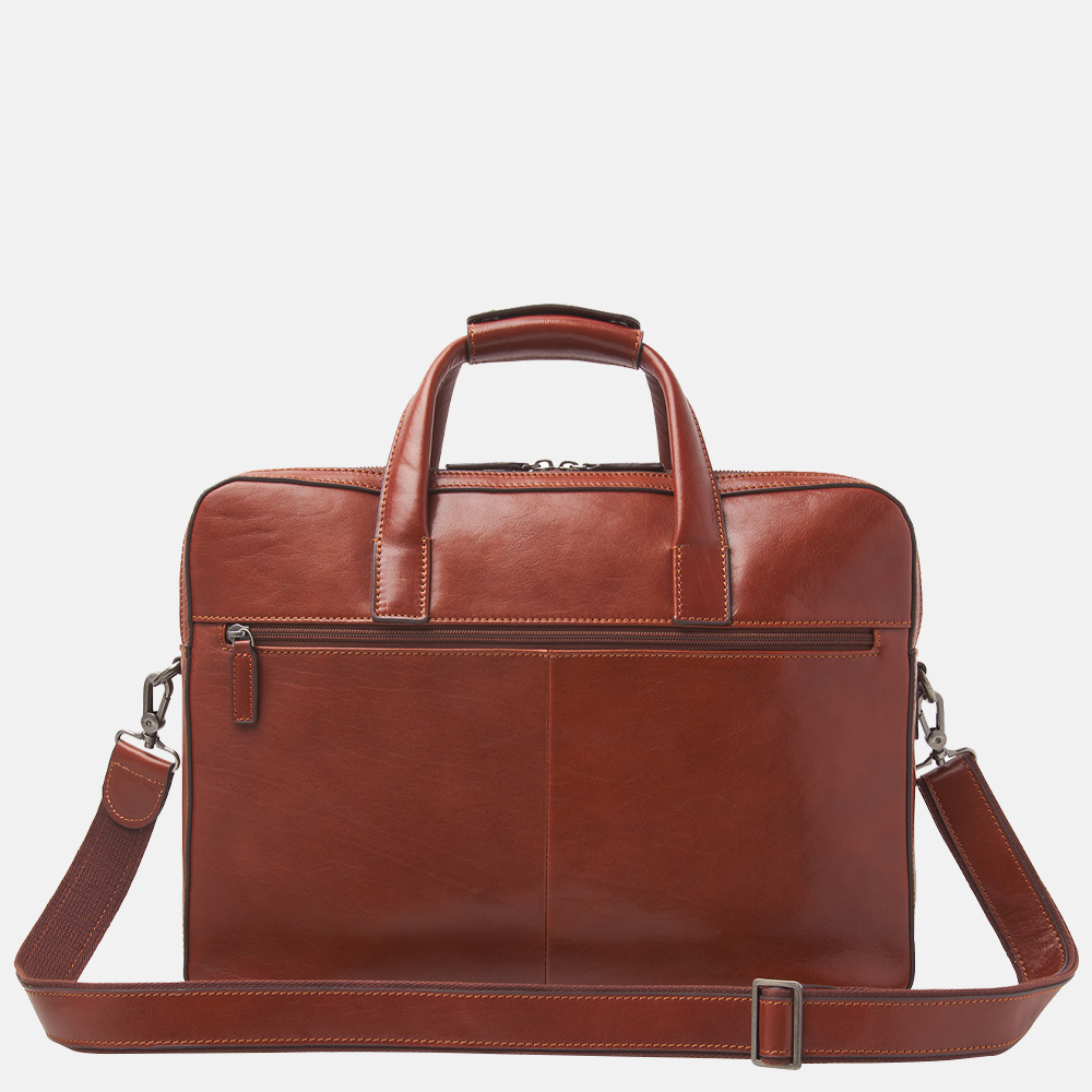 Castelijn & Beerens Gaucho Paul laptoptas 15.6 inch cognac bij Duifhuizen