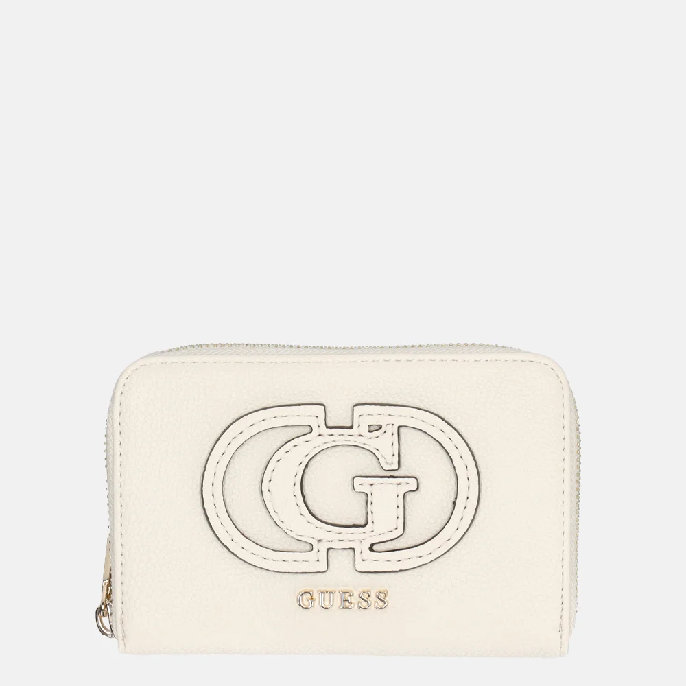 Guess Calebra portemonnee M off white bij Duifhuizen