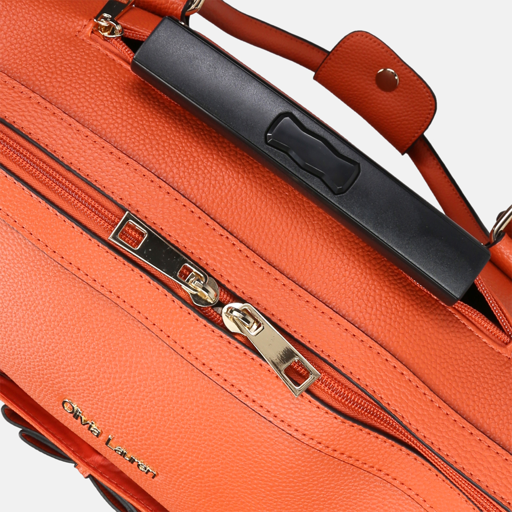 Olivia Lauren business trolley oranje bij Duifhuizen