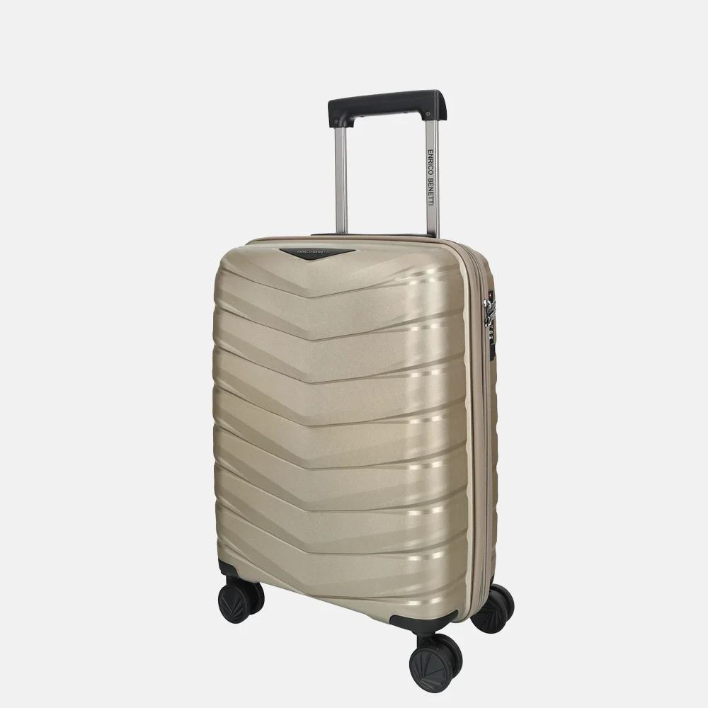 Enrico Benetti San Francisco handbagage koffer 55 cm champagne bij Duifhuizen