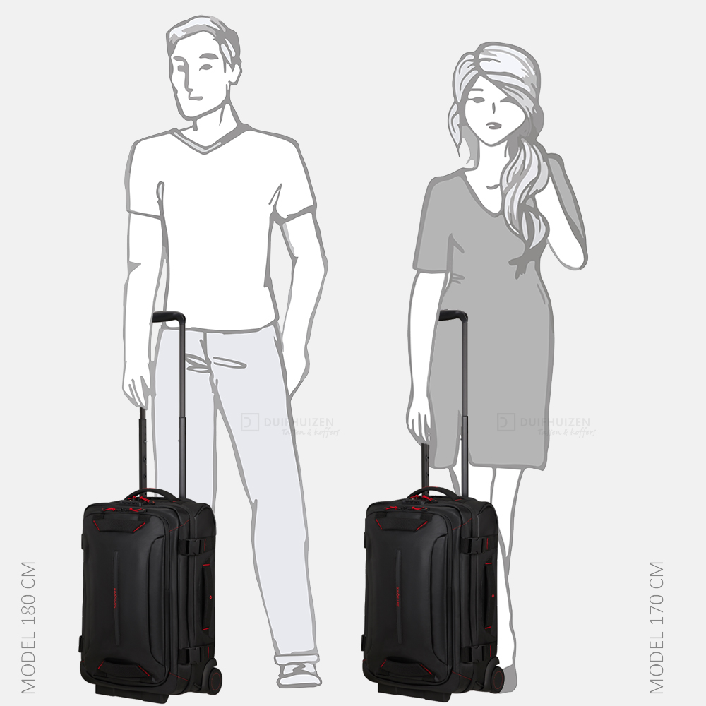 Samsonite Ecodiver reistas op wielen 55 cm  black bij Duifhuizen