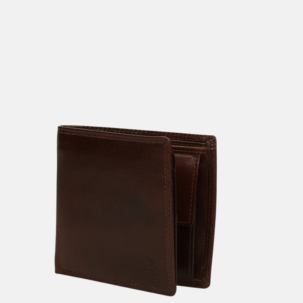 Gio Gini billfold brown bij Duifhuizen