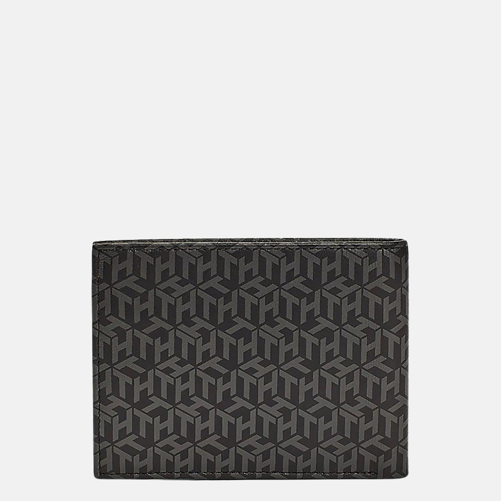 Tommy Hilfiger billfold black monogram bij Duifhuizen