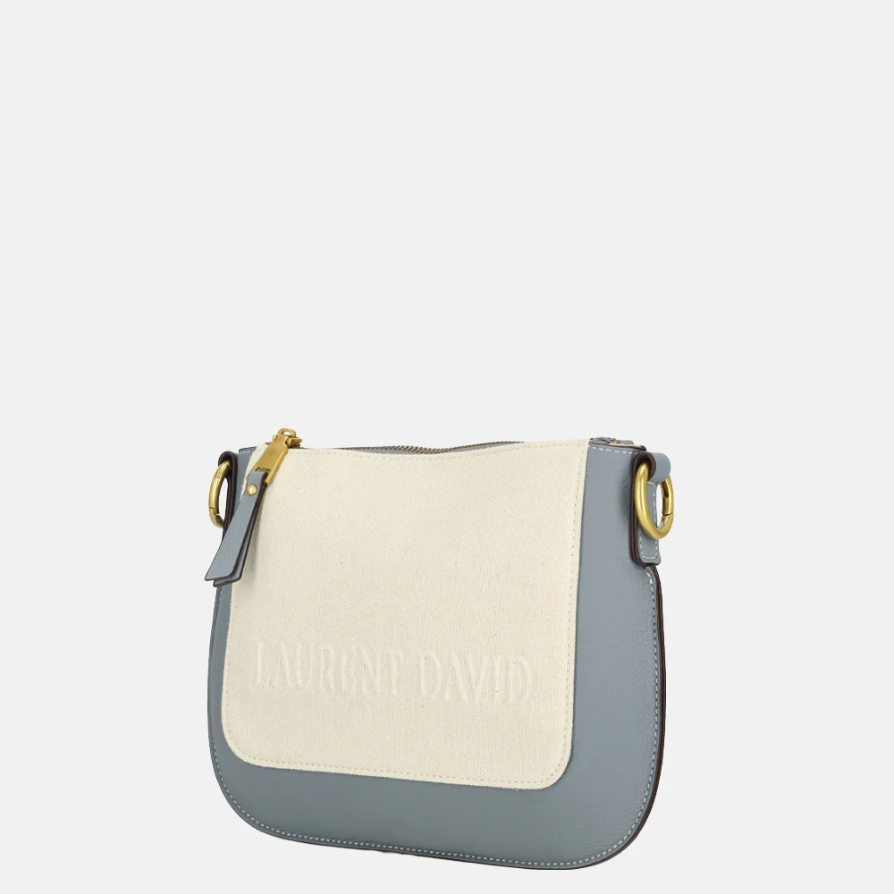 Laurent David Cato crossbody tas lichtblauw bij Duifhuizen
