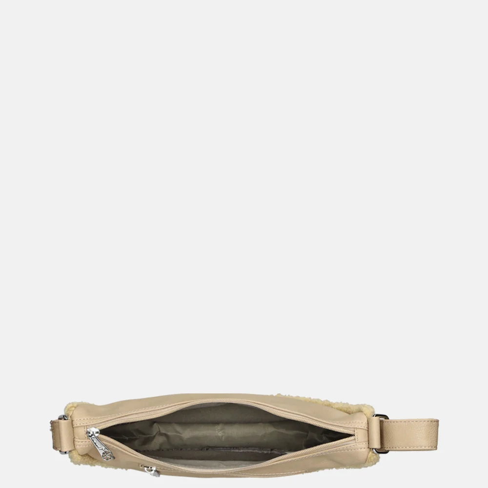 Firenze crossbody tas teddy taupe bij Duifhuizen