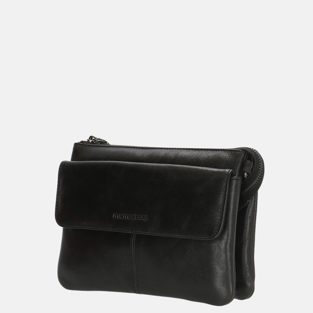 Micmacbags Porto crossbody tas black bij Duifhuizen
