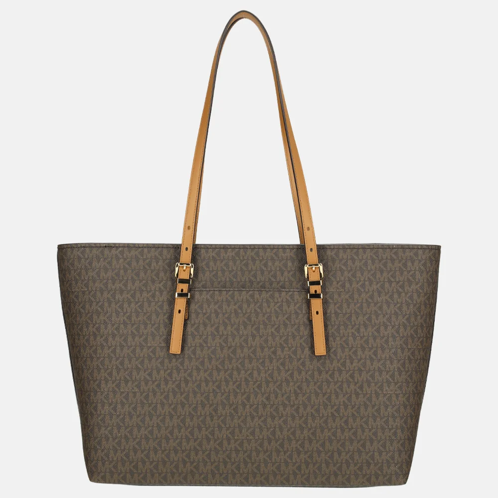 Michael Kors Quinn shopper L Brown/acorn bij Duifhuizen
