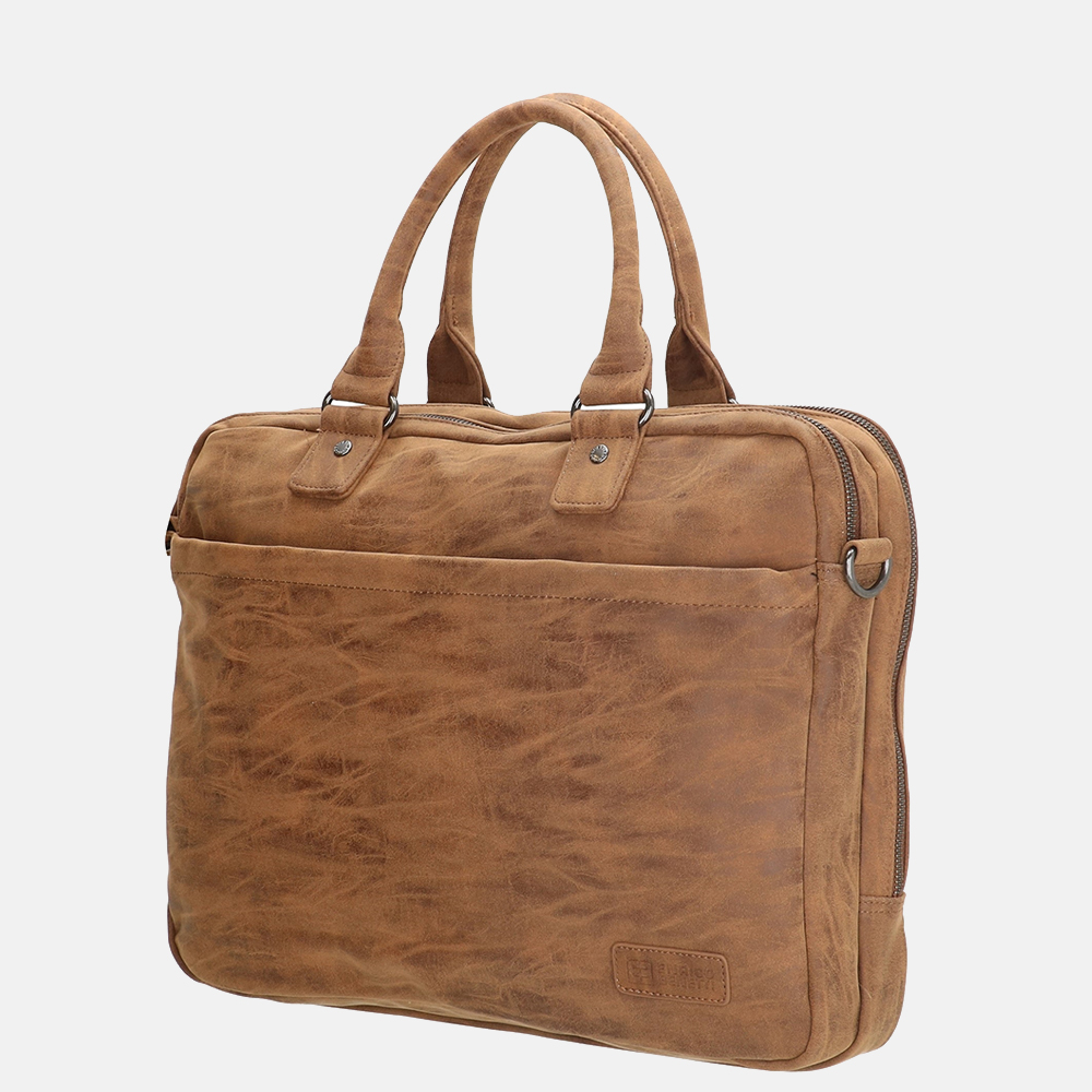 Enrico Benetti Madrid laptoptas 15 inch bruin bij Duifhuizen
