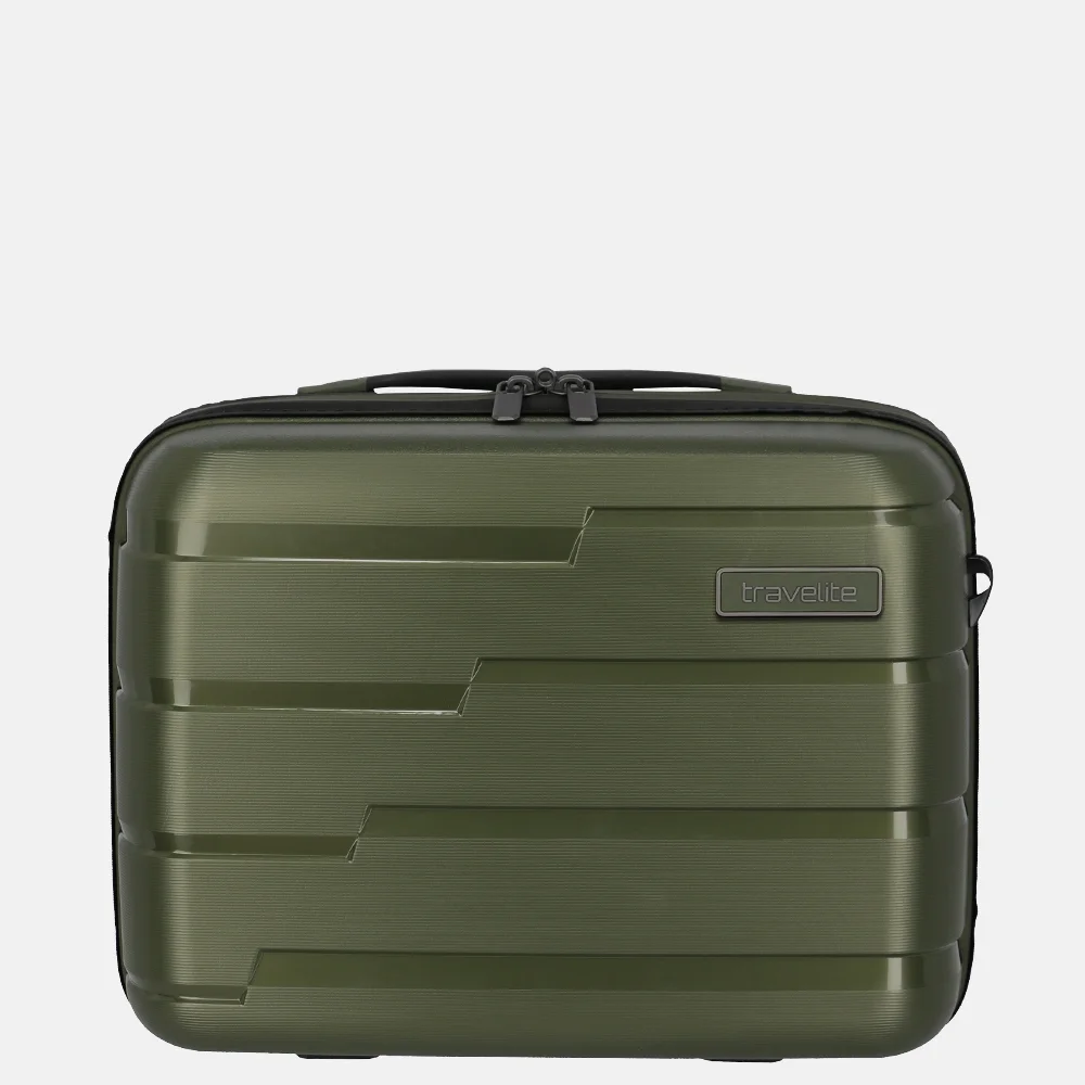 Travelite Air Base beautycase olive bij Duifhuizen