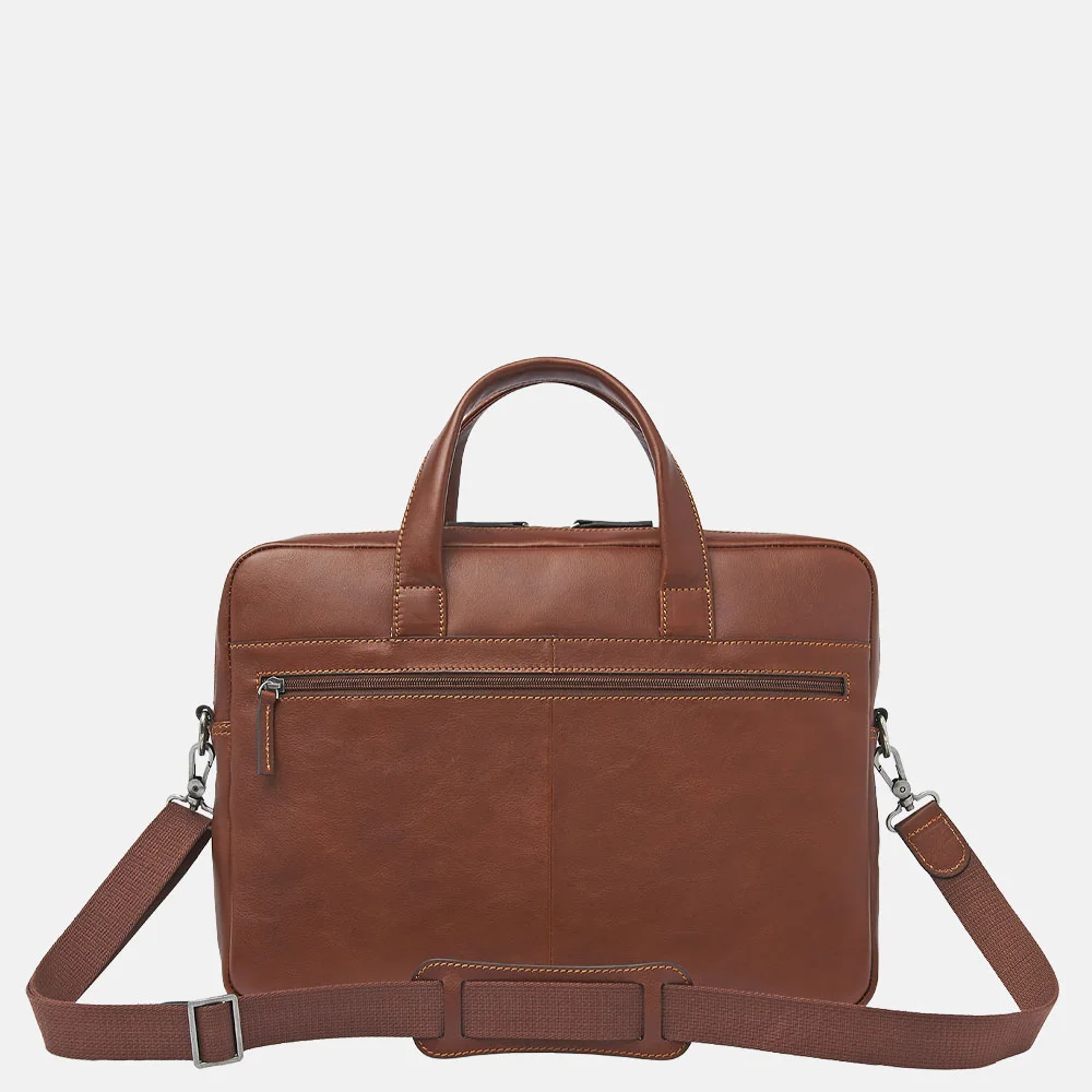 Castelijn en Beerens laptoptas 16.6 inch lichtbruin bij Duifhuizen