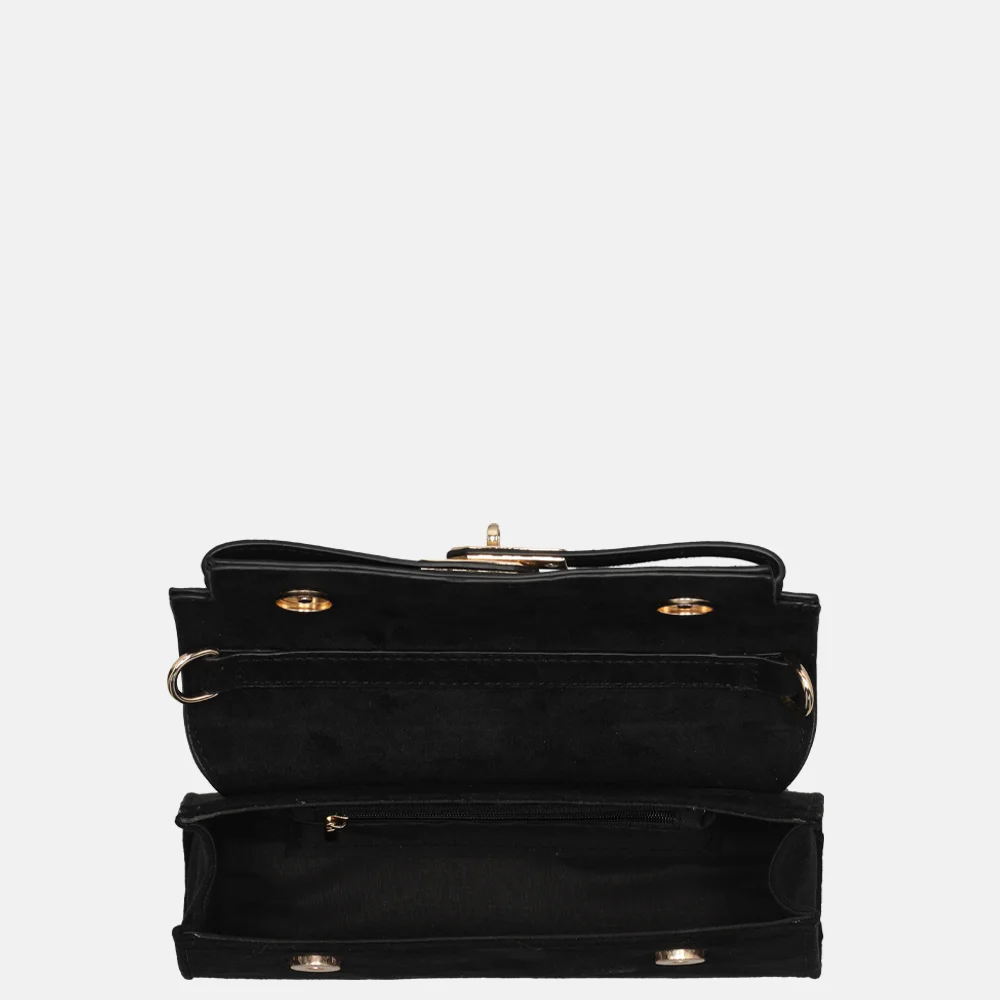 Firenze clutch suedine black bij Duifhuizen