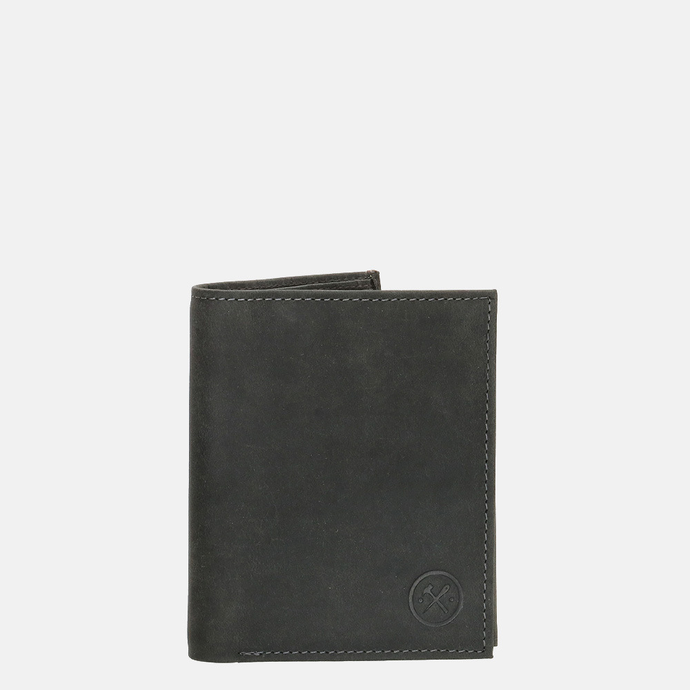 Hide & Stitches Idaho billfold black bij Duifhuizen