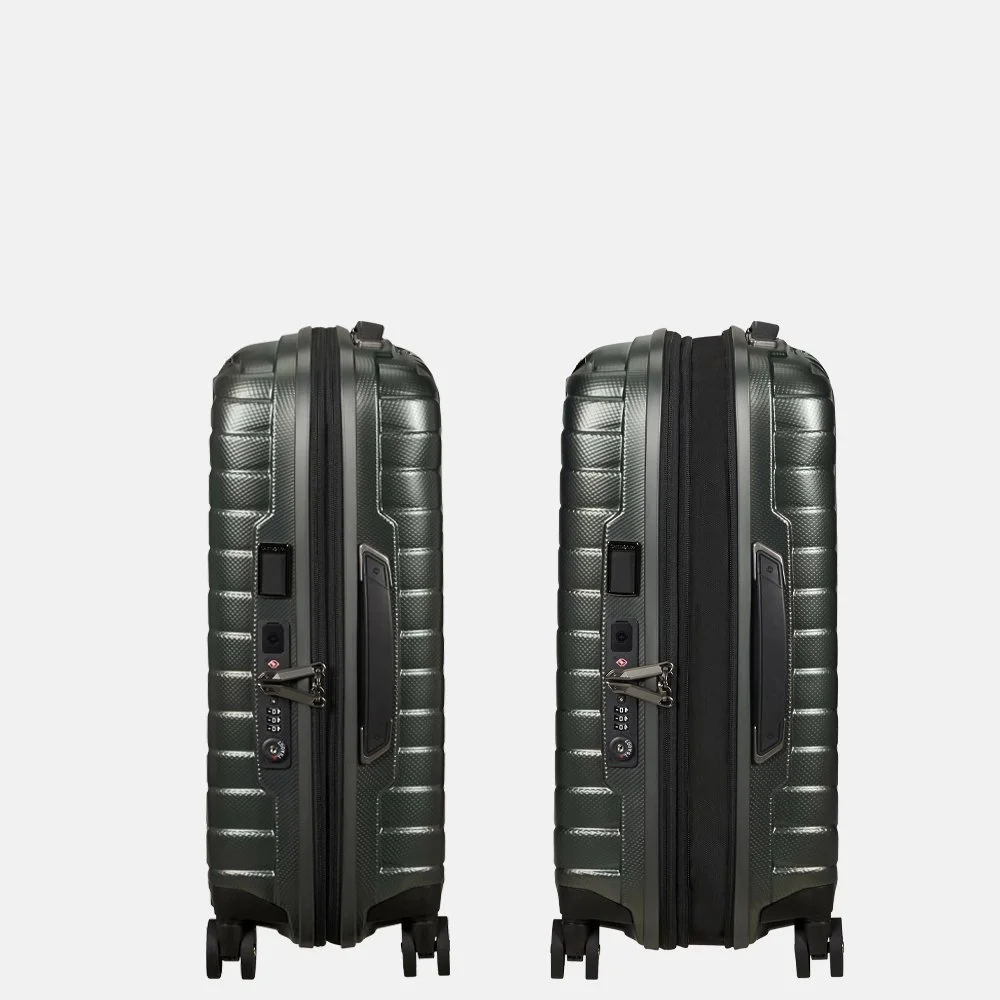 Samsonite Proxis expandable handbagage koffer 55 cm matt climbig ivy bij Duifhuizen