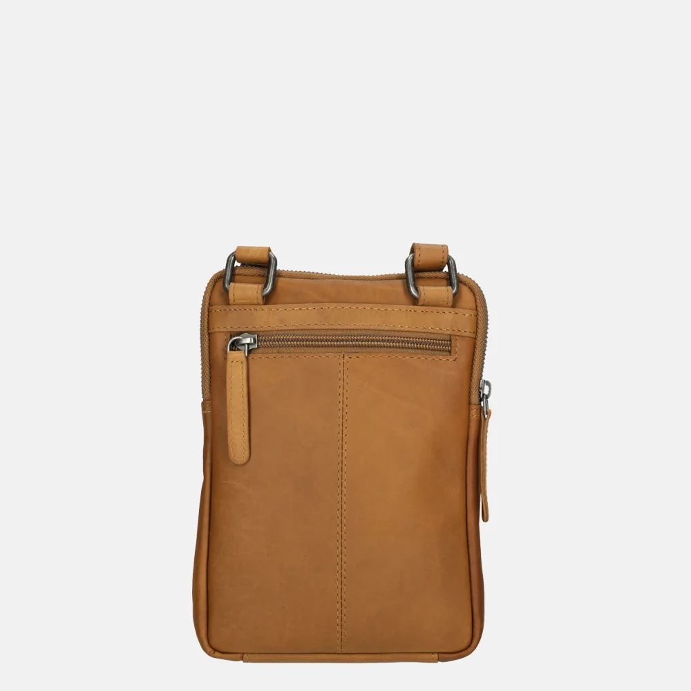 Chesterfield Lou schoudertas cognac bij Duifhuizen