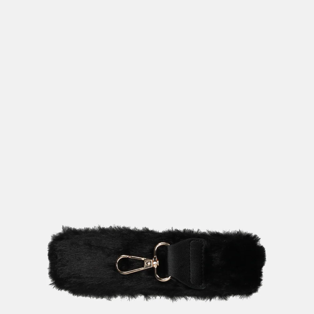 Duifhuizen Faux fur schouderband zwart goud