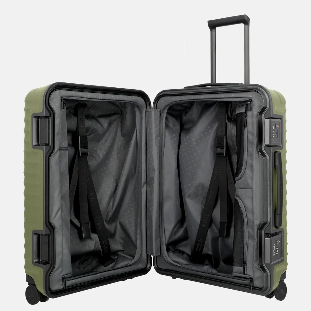 Titan Overseas reiskoffer 69 cm forest green bij Duifhuizen
