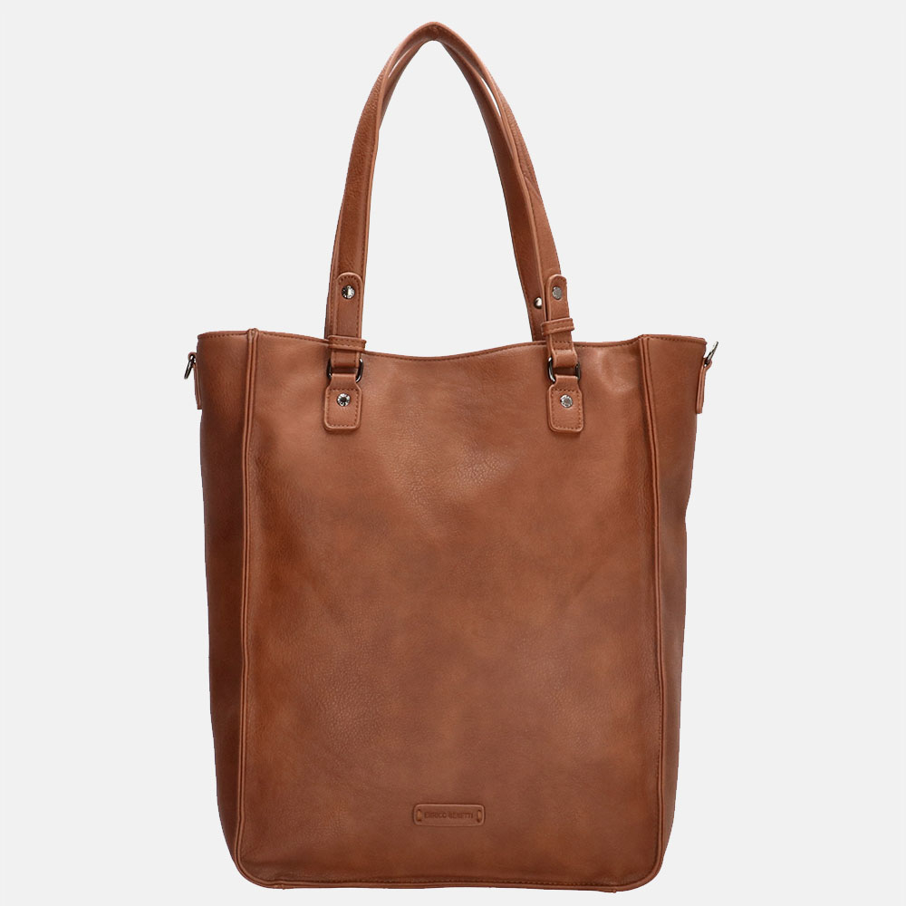 Enrico Benetti Lily shopper 17 inch cognac bij Duifhuizen