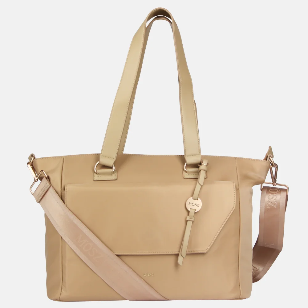 Mosz Denise laptoptas/shopper 15.6 inch cuban sand