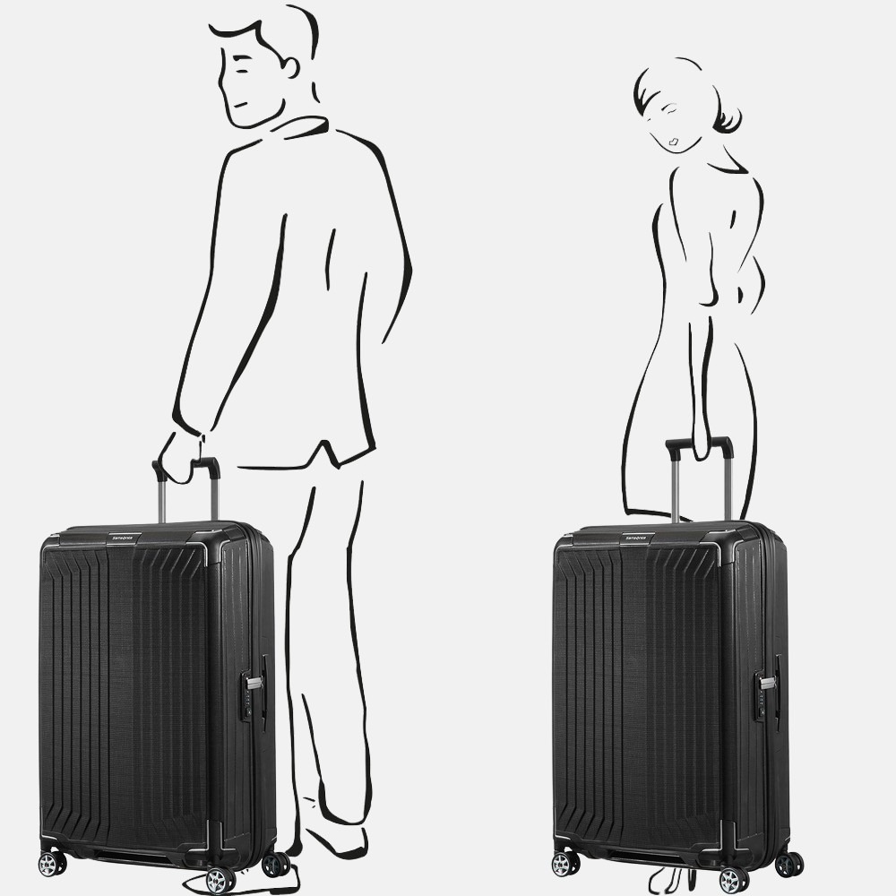Samsonite Lite-Box spinner 75 cm black bij Duifhuizen