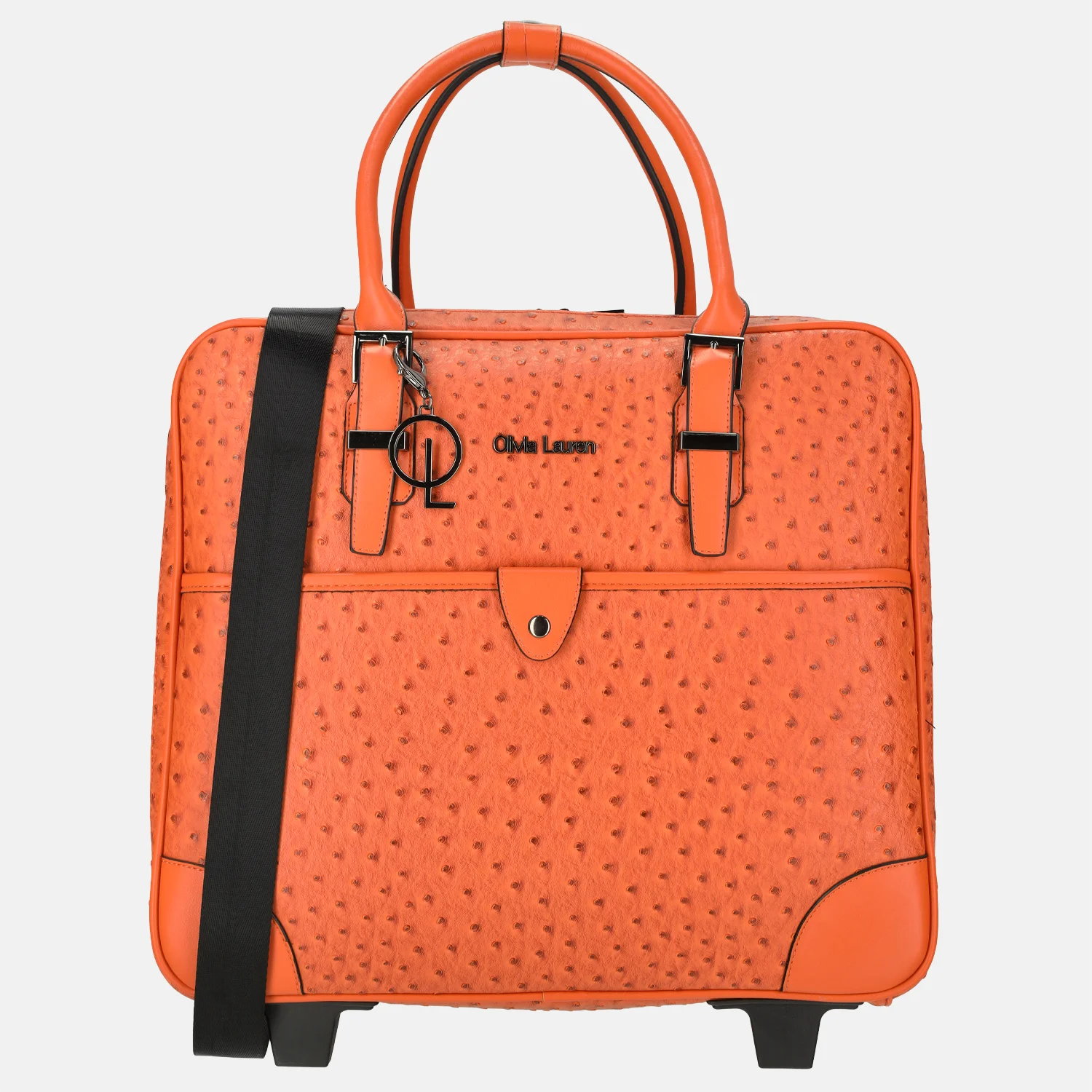 Olivia Lauren business trolley 42 CM 16 inch struis oranje bij Duifhuizen