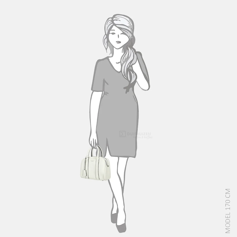 Flora & Co handtas white bij Duifhuizen
