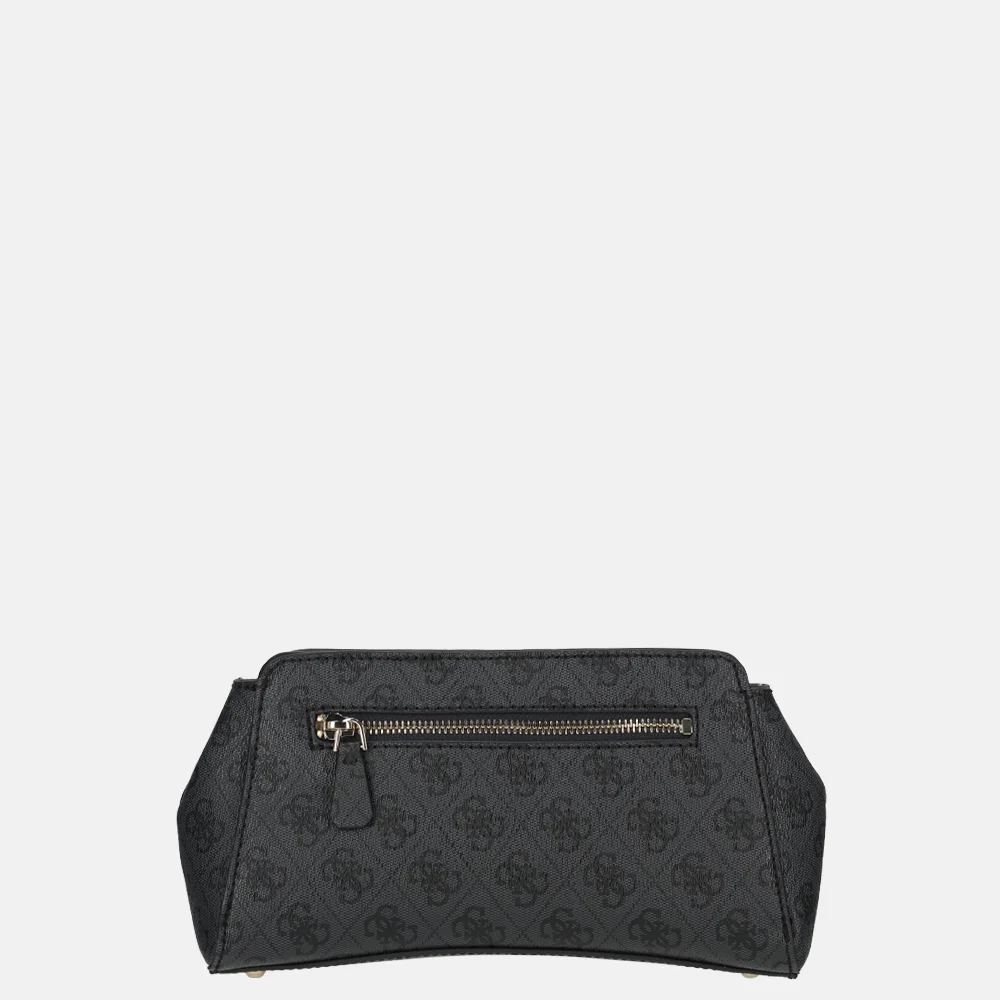 Guess Leona Girlfriend crossbody tas coal logo bij Duifhuizen