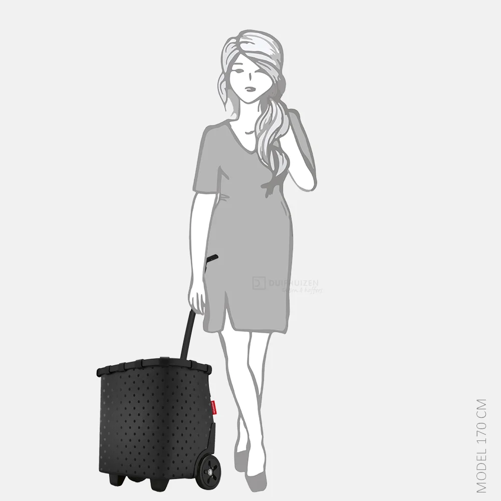 Reisenthel Carrycruiser boodschappentrolley glossy dots black bij Duifhuizen