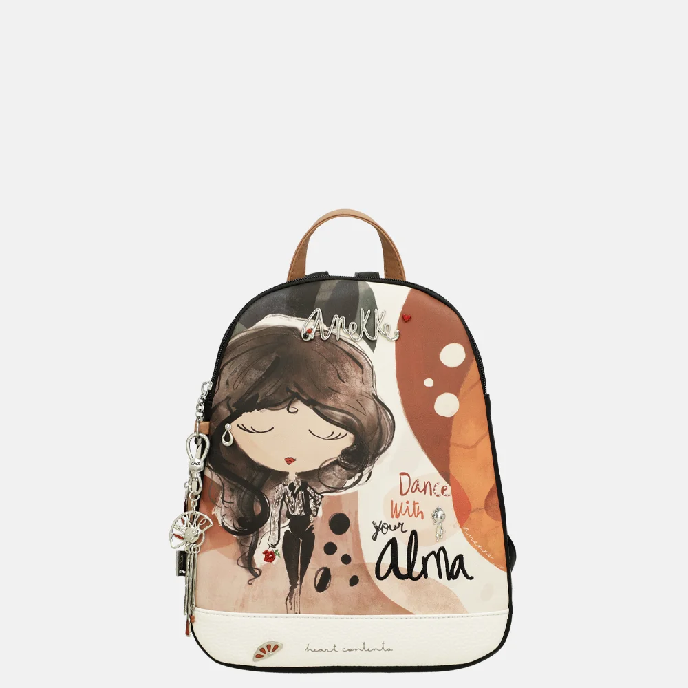 Anekke Alma rugzak L zwart/beige bij Duifhuizen