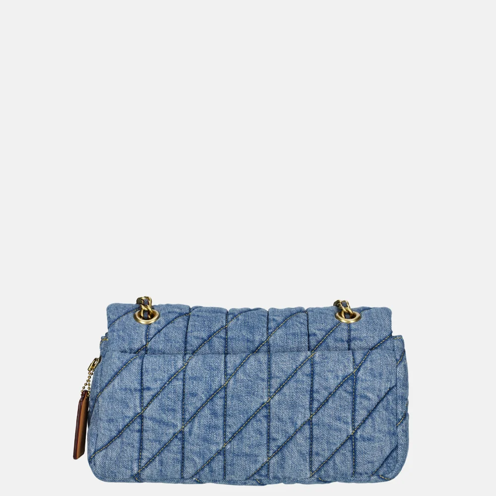 Coach Tabby Quilted schoudertas 26' denim indigo bij Duifhuizen