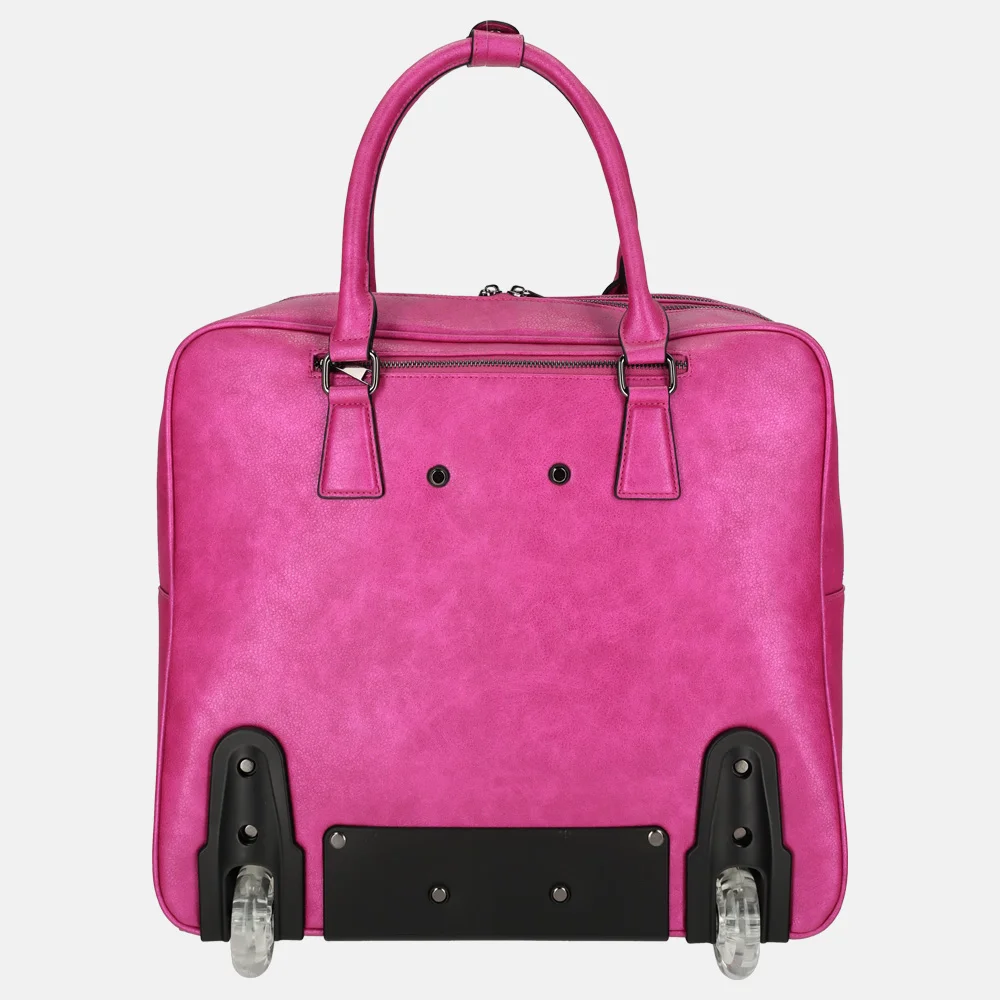 Olivia Lauren Bailey business trolley fuchsia bij Duifhuizen