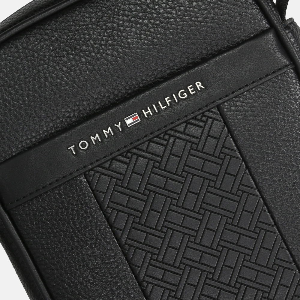 Tommy Hilfiger Central Reporter crossbody tas black bij Duifhuizen