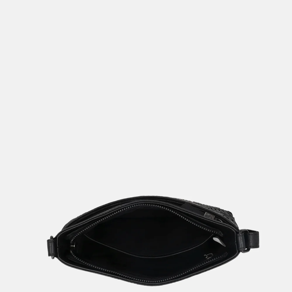 Hide & Stitches Inspired crossbody tas zwart bij Duifhuizen