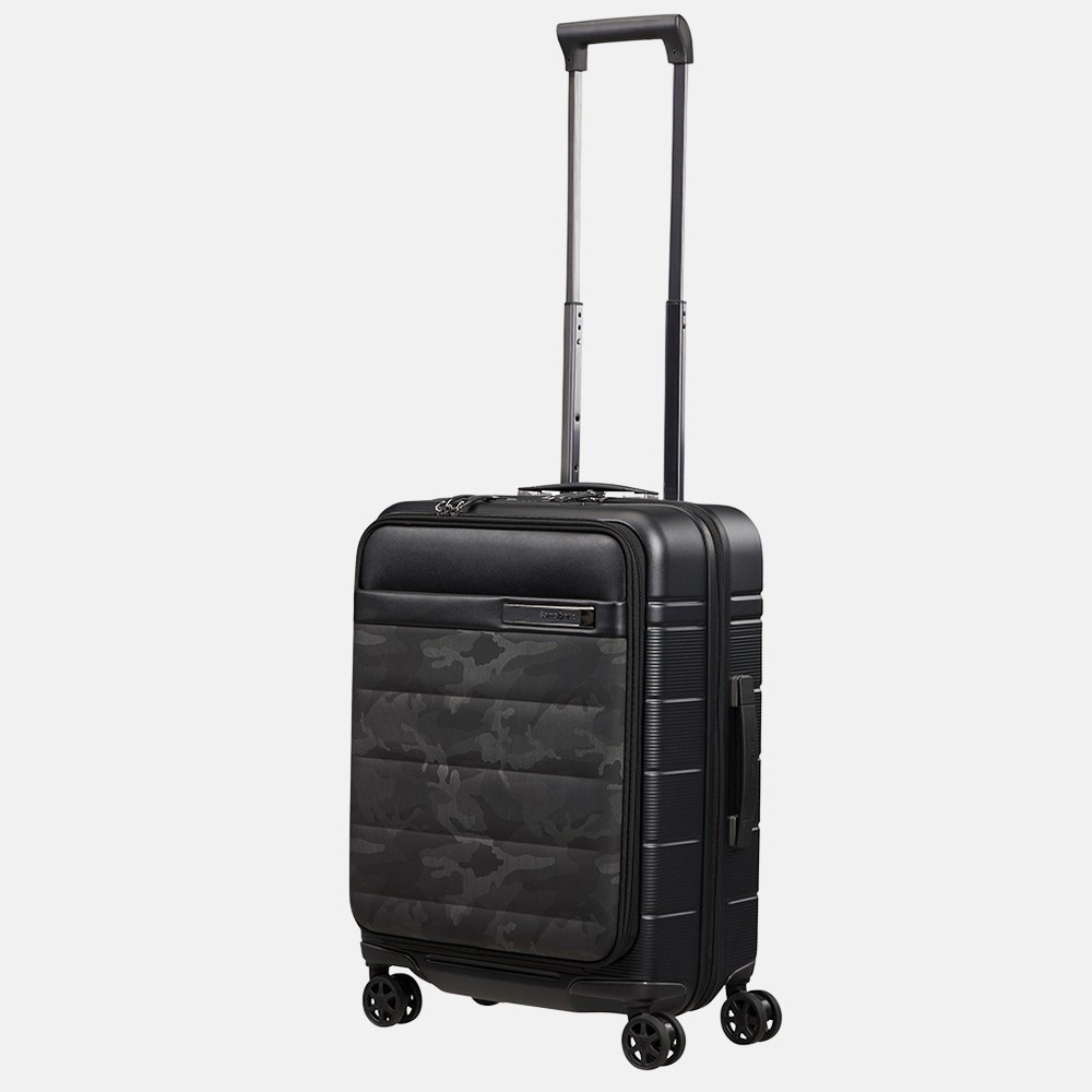Samsonite Neopod handbagage spinner 55 cm Exp Easy Access camo black bij Duifhuizen