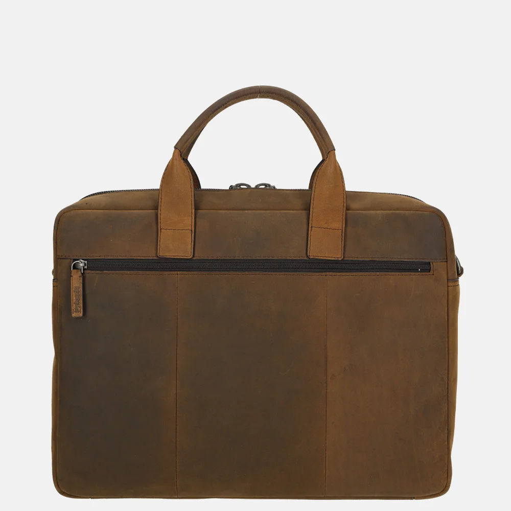 Pylos 59 Hunter laptoptas 16 inch coffee bij Duifhuizen