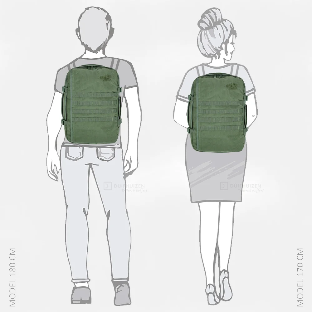 Cabin Zero Military rugzak 36L 17 inch mystic green bij Duifhuizen