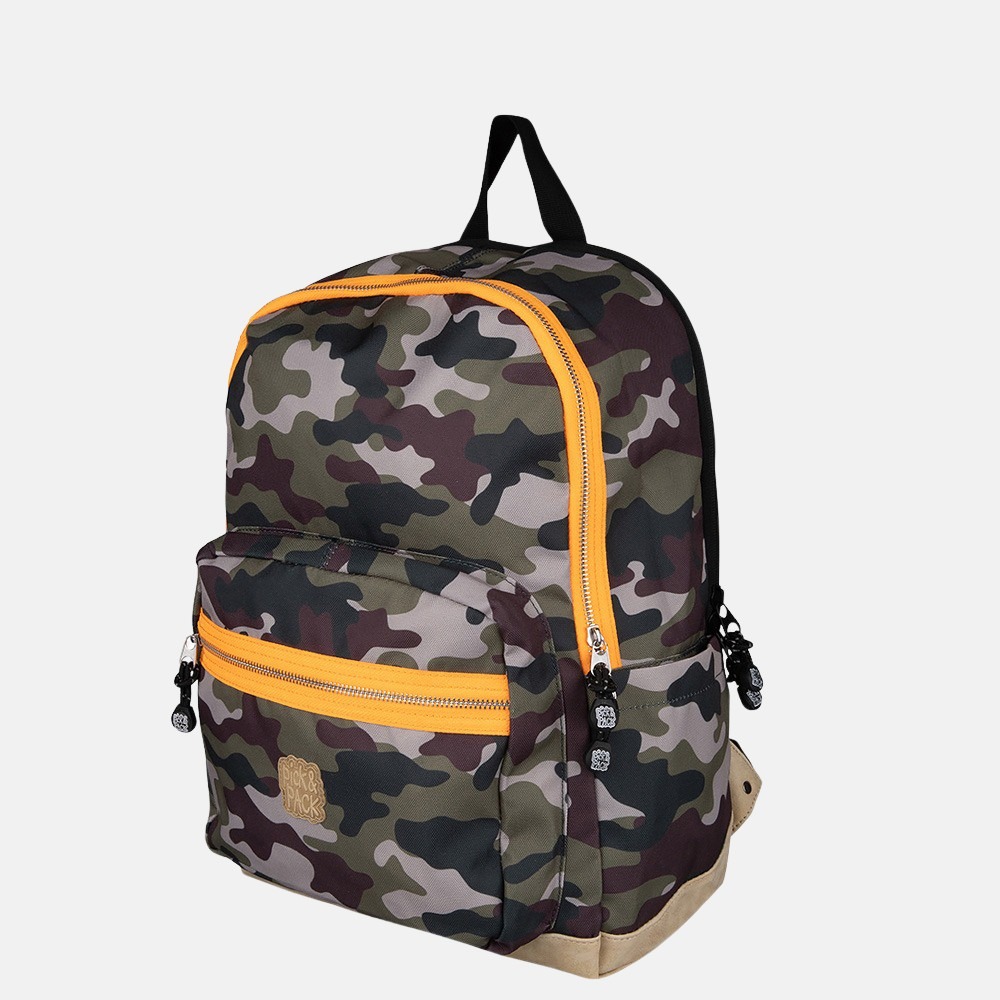 Pick & Pack Camo kinderrugzak L camo green bij Duifhuizen