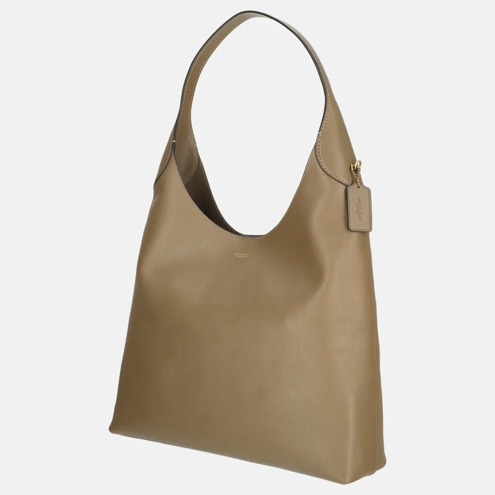 Coach Brooklynn schoudertas dark stone  bij Duifhuizen
