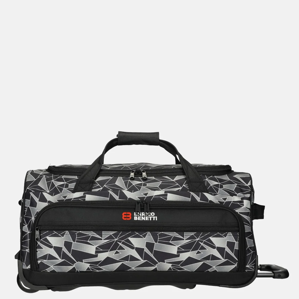 Enrico Benetti Santa Cruz wieltas 65cm black-grey bij Duifhuizen