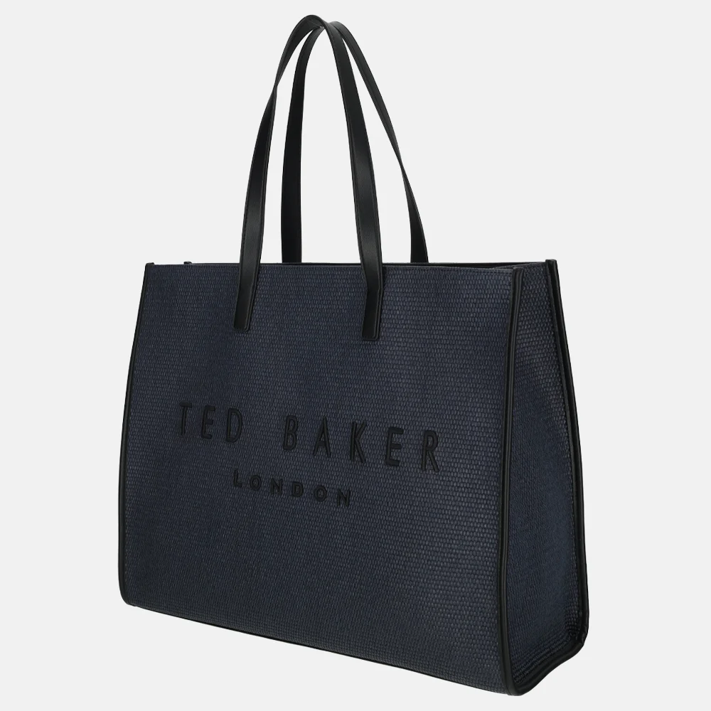 Ted Baker Pallmer shopper L navy bij Duifhuizen
