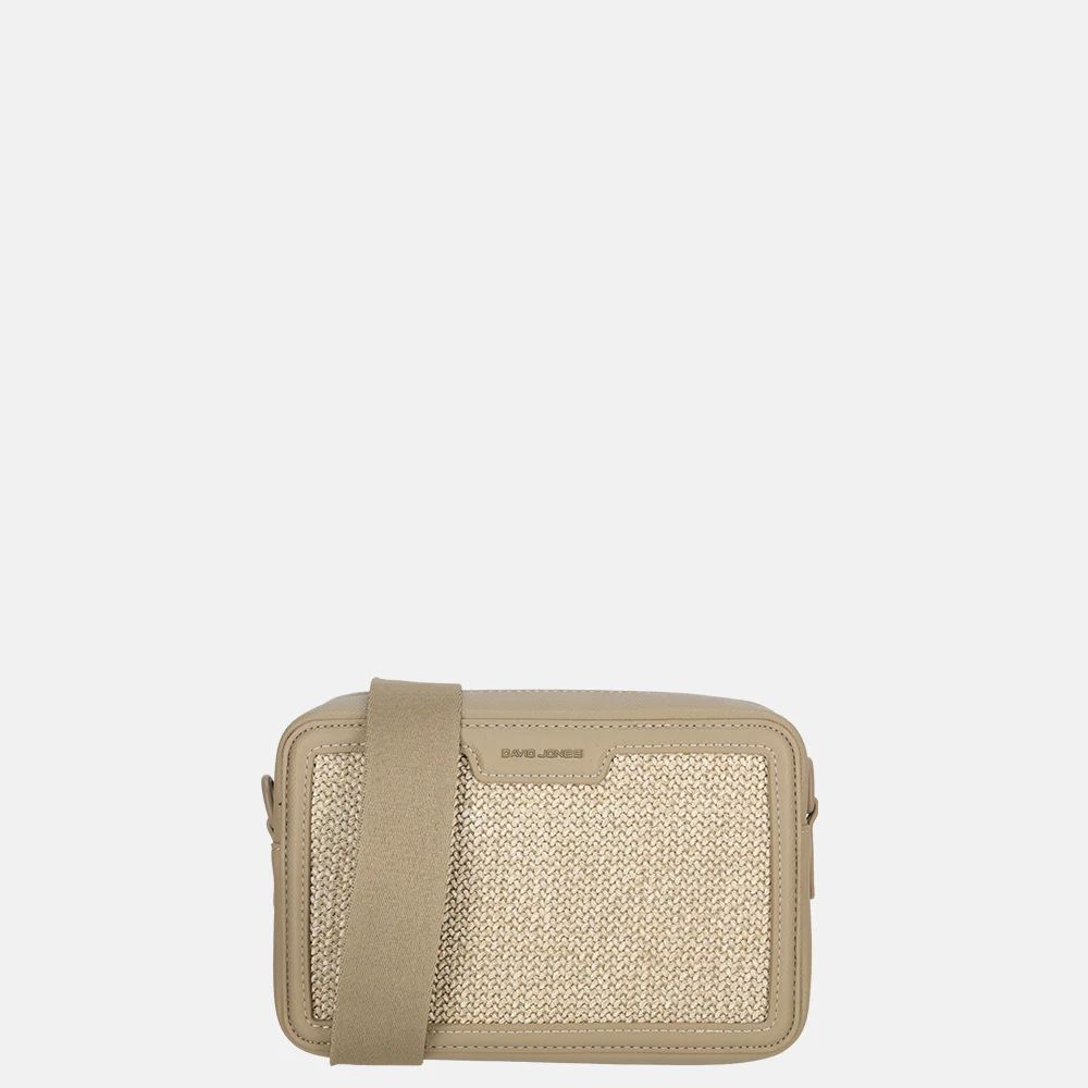 David Jones crossbody tas raffia taos taupe