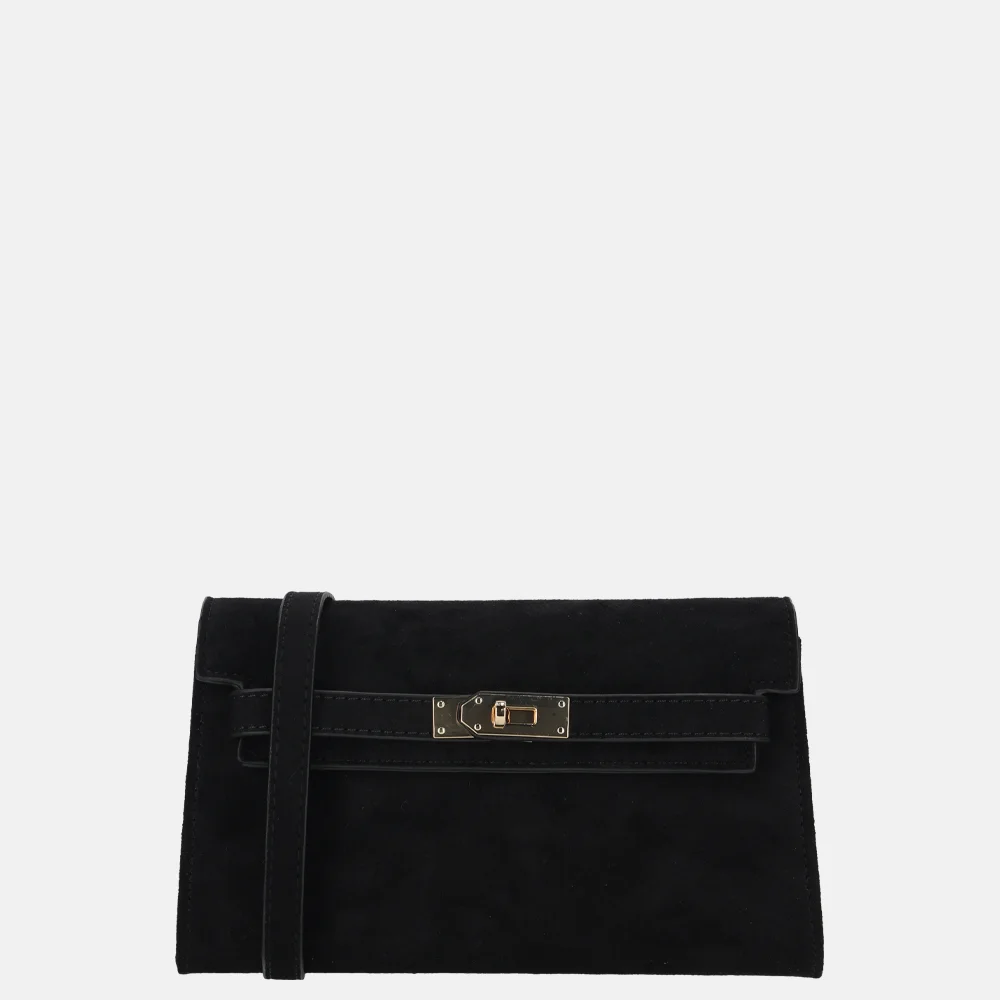 Firenze clutch suedine black
