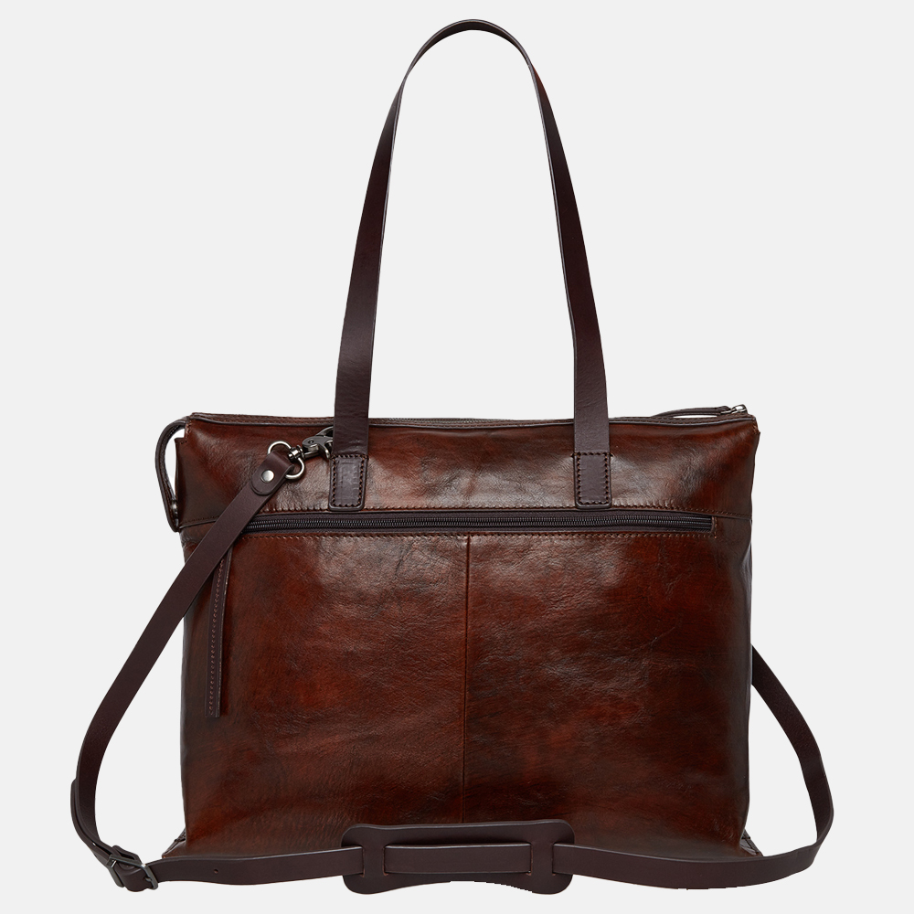 Castelijn & Beerens Rien laptoptas 15 inch cognac bij Duifhuizen