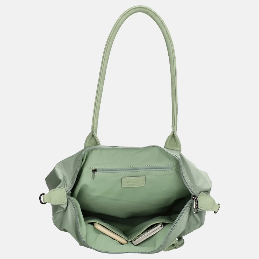 Charm London Buckingham Mono shopper M lichtgroen bij Duifhuizen