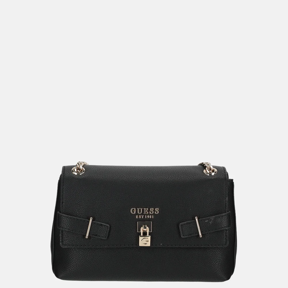 Guess Yesba convertible crossbody tas black bij Duifhuizen