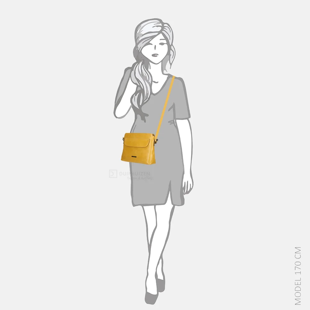 Claudio Ferrici Pelle Vecchia schoudertas sunflower bij Duifhuizen